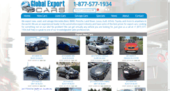 Desktop Screenshot of globalexportcars.com