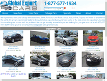 Tablet Screenshot of globalexportcars.com